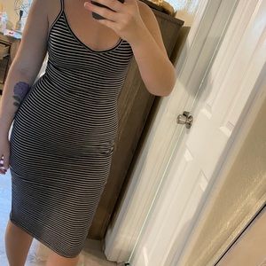 Forever 21 striped midi dress